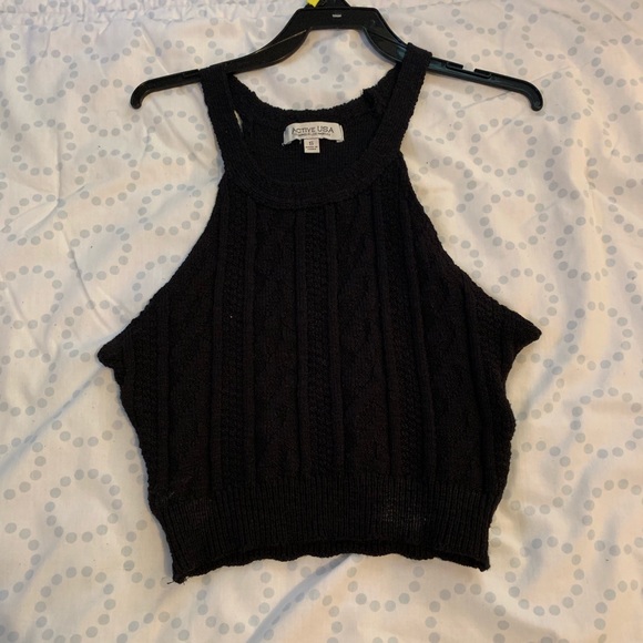 Active USA Tops - Black crop top